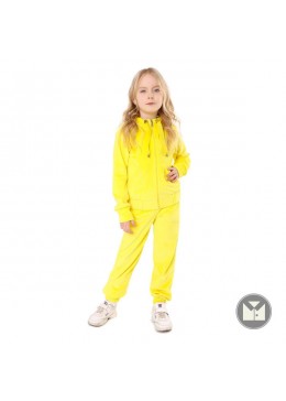 Timbo желтый велюровый спортивный костюм для девочки Monica K064031